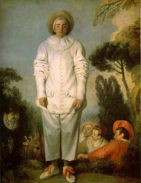 Pierrot by Jean-Antoine Watteau